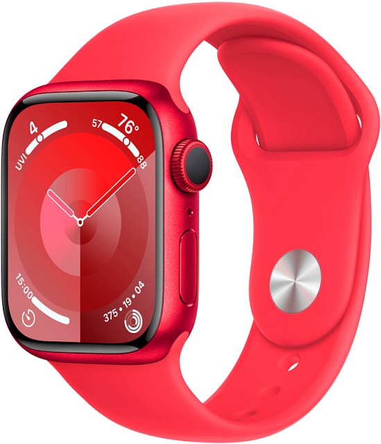 Apple Watch Series 9 41 мм  RED (product), спортивный ремешок