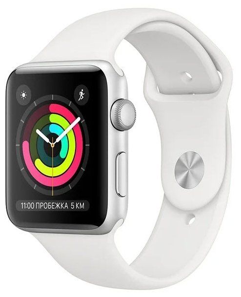 Apple Watch Series 3 38 mm Silver Aluminum Case with Sport Band