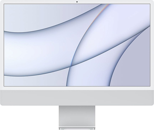 Моноблок Apple iMac 24", 7-core GPU, 8/256GB, серебристый (MGTF3RU/A)