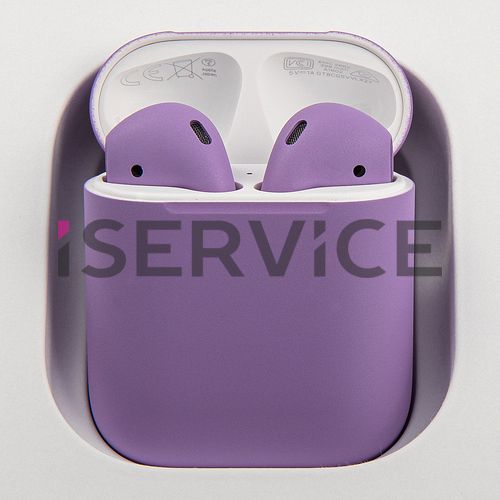 Беспроводные наушники Apple AirPods 2 Фиолетовый матовый (2019) в зарядном футляре