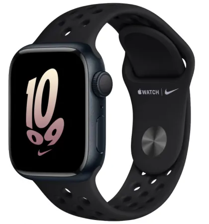 Apple Watch Series 8 45 мм Тёмная ночь, спортивный ремешок Nike