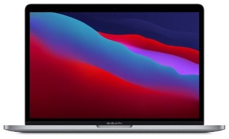 Apple MacBook Pro 13" (M1, 2020) 8 ГБ, 256 ГБ SSD, Touch Bar, Cерый космос MYD82RU/A