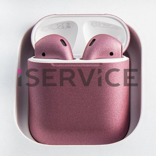 Беспроводные наушники Apple AirPods 2 розовое золото (2019) в зарядном футляре