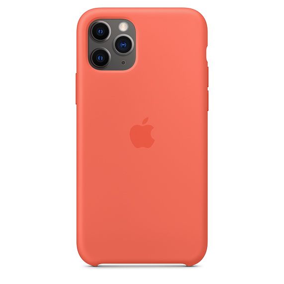 Силиконовый чехол для iPhone 11 Pro, цвет «спелый клементин» (оранжевый) (копия)
