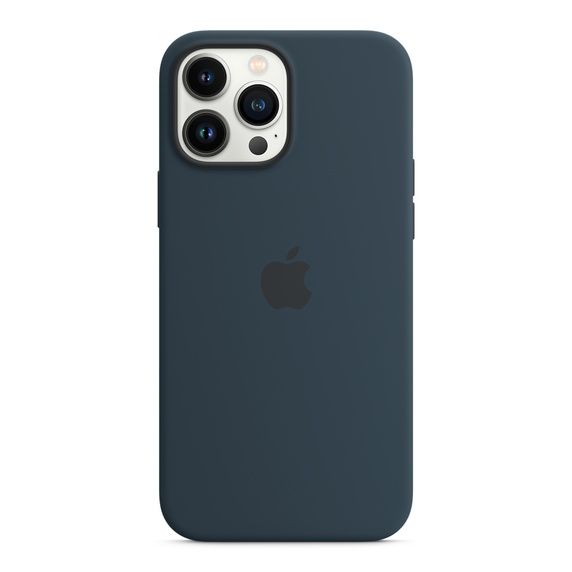 Силиконовый чехол MagSafe для iPhone 13 Pro Max, цвет «синий омут»