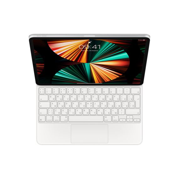 Клавиатура Magic Keyboard для iPad Pro 12,9 дюйма (5‑го поколения), русская раскладка, белый цвет