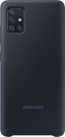 Чехол для телефона Samsung Silicone для Galaxy A51 Черный