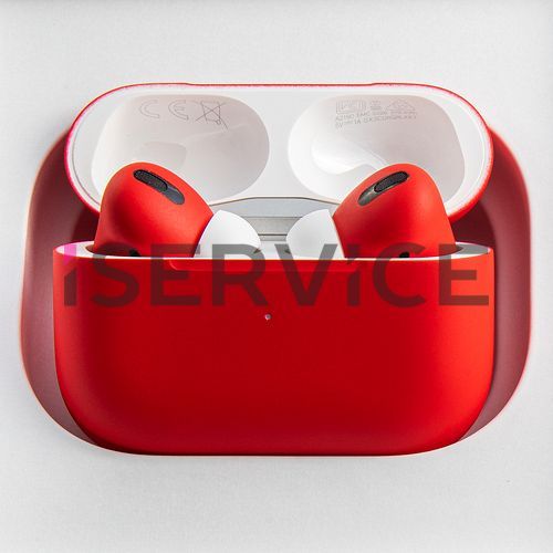 Беспроводные наушники Apple AirPods Pro Красный матовый с беспроводной зарядкой кейса