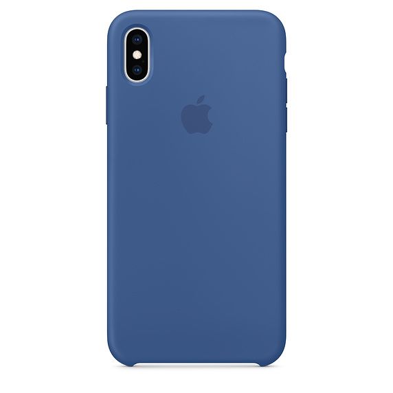 Силиконовый чехол для iPhone XS Max (синий)