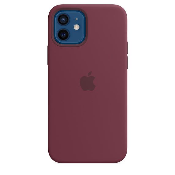 Силиконовый чехол для iPhone 12 и 12 Pro, сливовый цвет (копия)