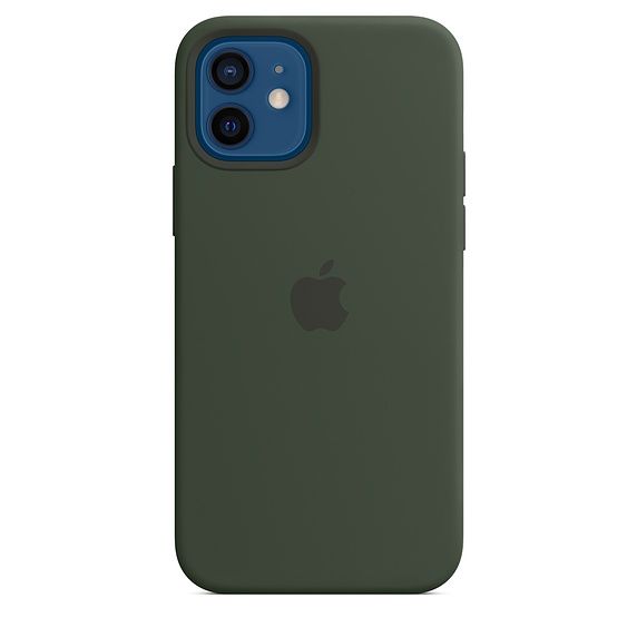 Силиконовый чехол для iPhone 12 и 12 Pro, цвет «кипрский зелёный» (копия)