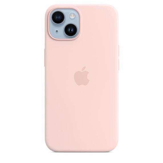 Чехол Apple MagSafe для iPhone 14, силикон, «розовый мел»