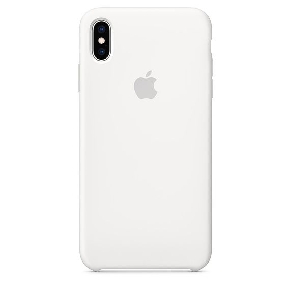 Силиконовый чехол для iPhone XS Max (белый)