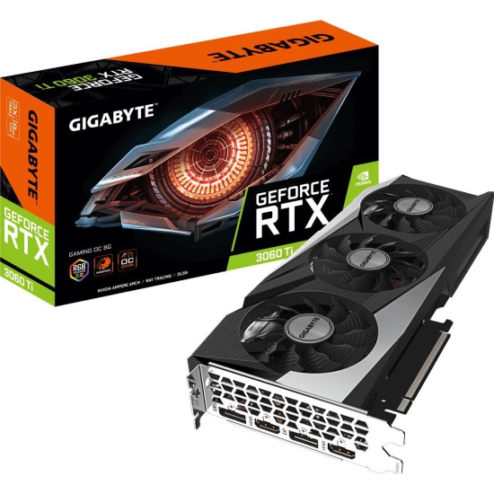 Видеокарта Gigabyte GeForce RTX 3060 Ti GAMING OC 8G Rev. 2.0 LHR