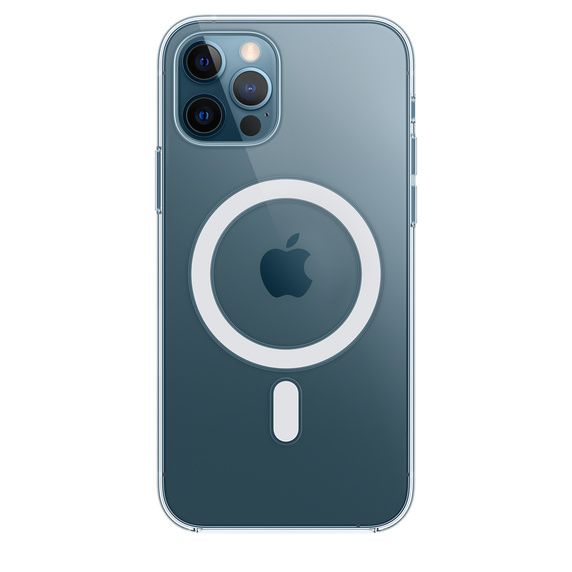 Чехол Apple MagSafe для iPhone 12 и 12 Pro, силикон, прозрачный