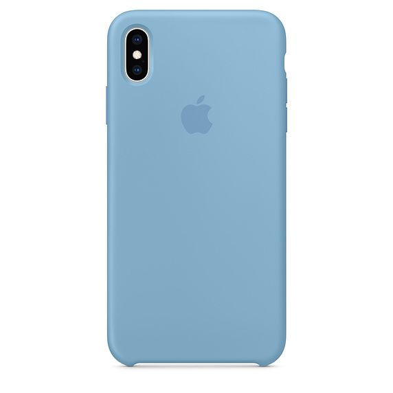 Силиконовый чехол для iPhone XS Max (голубой)