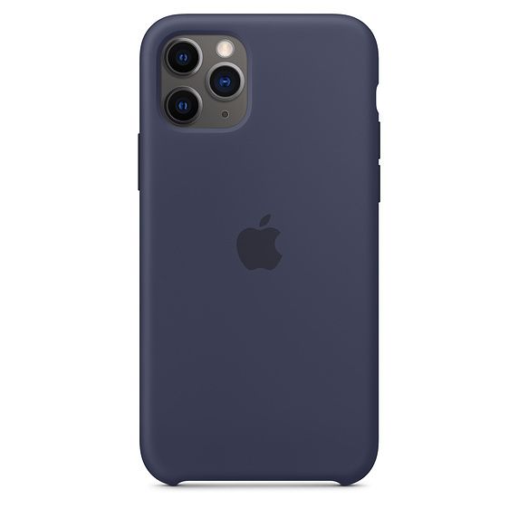 Силиконовый чехол для iPhone 11 Pro, тёмно-синий цвет (копия)
