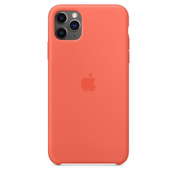Силиконовый чехол для iPhone 11 Pro Max, цвет «спелый клементин» (оранжевый) (копия)