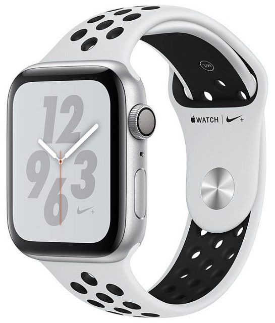 Apple Watch Nike+ Series 4 40 мм серебристый алюминий, спортивный ремешок Nike цвета «чистая платина