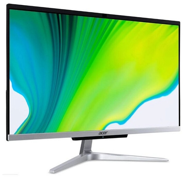 AIO Acer Aspire C22-420 21.5" Full HD Ath Si 3050U/4Gb/1Tb 5.4k/RGr/CR/Endless/kb/m/silver 1920x1080