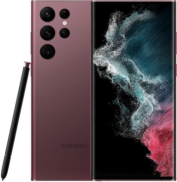 Смартфон Samsung Galaxy S22 Ultra 12/512GB Бургунди (S9080)