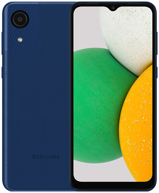 Смартфон Samsung Galaxy A03 Core 2/32GB синий