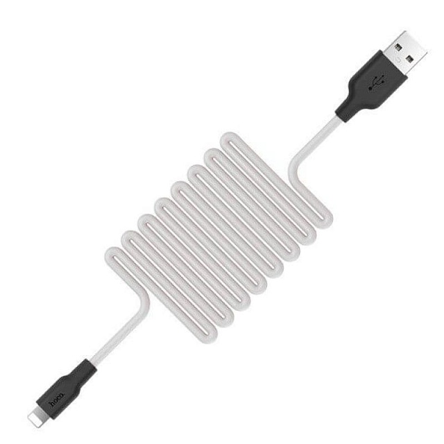 Кабель Hoco X21 USB-Lightning силиконовый (быстрая зарядка)