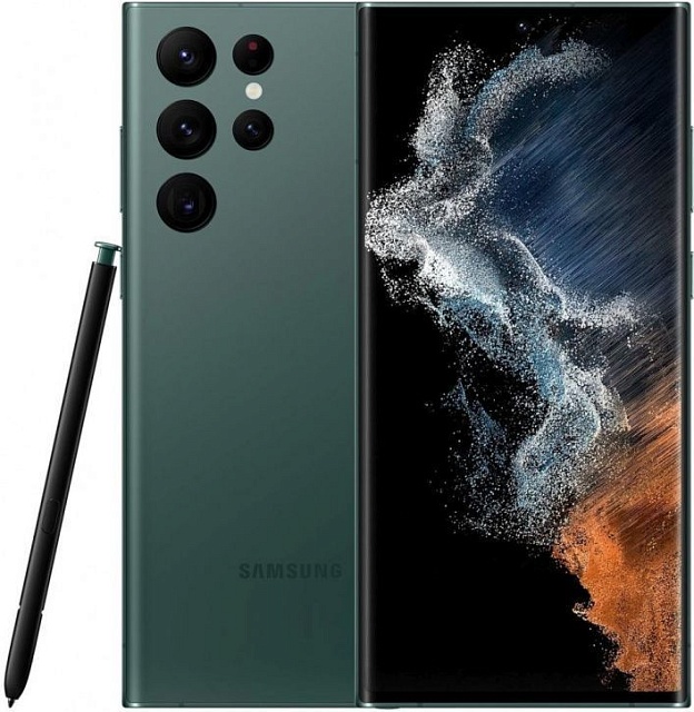 Смартфон Samsung Galaxy S22 Ultra 12/256GB Зеленый (S9080)