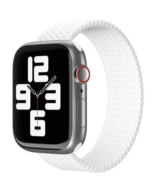 Ремешок нейлоновый плетёный “vlp” для Apple Watch 42/44/45 L/XL 2шт белый