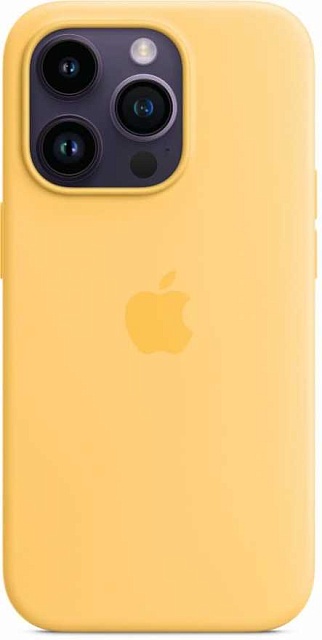 Чехол Apple MagSafe для iPhone 14 Pro, силикон, желтый