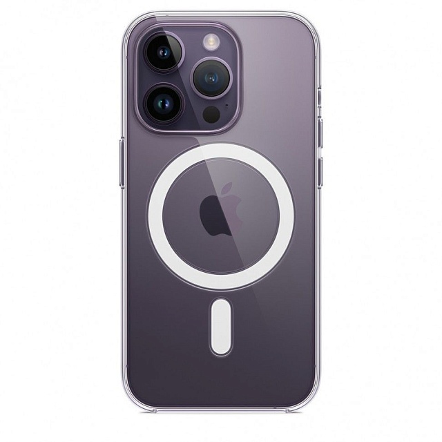 Прозрачный чехол с имитацией MagSafe для iPhone 14/14 Pro