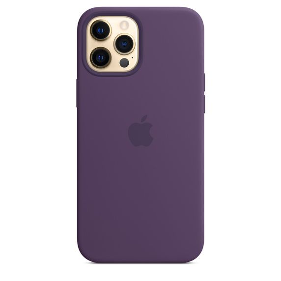 Силиконовый чехол MagSafe для iPhone 12 Pro Max, цвет «аметист»