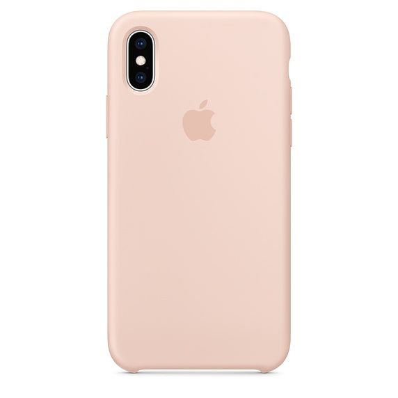 Силиконовый чехол для iPhone X/XS (розовый)