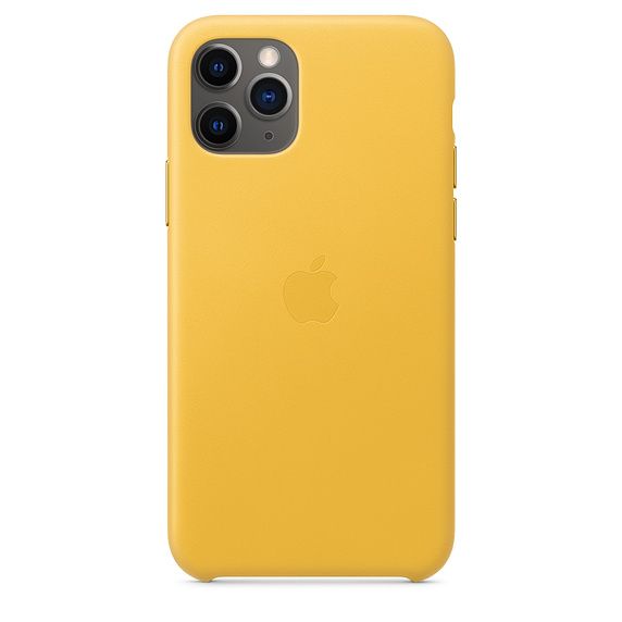 Кожаный чехол для iPhone 11 Pro, цвет «лимонный сироп»