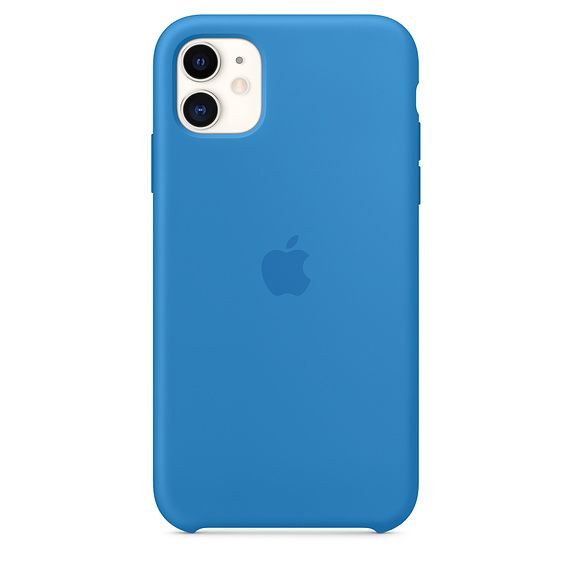 Силиконовый чехол для iPhone 11, цвет «синяя волна»