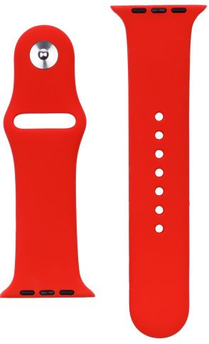 Ремешок силиконовый vlp Silicone Band для Apple Watch 42/44 мм красный