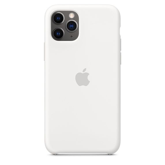 Силиконовый чехол для iPhone 11 Pro, белый цвет (копия)